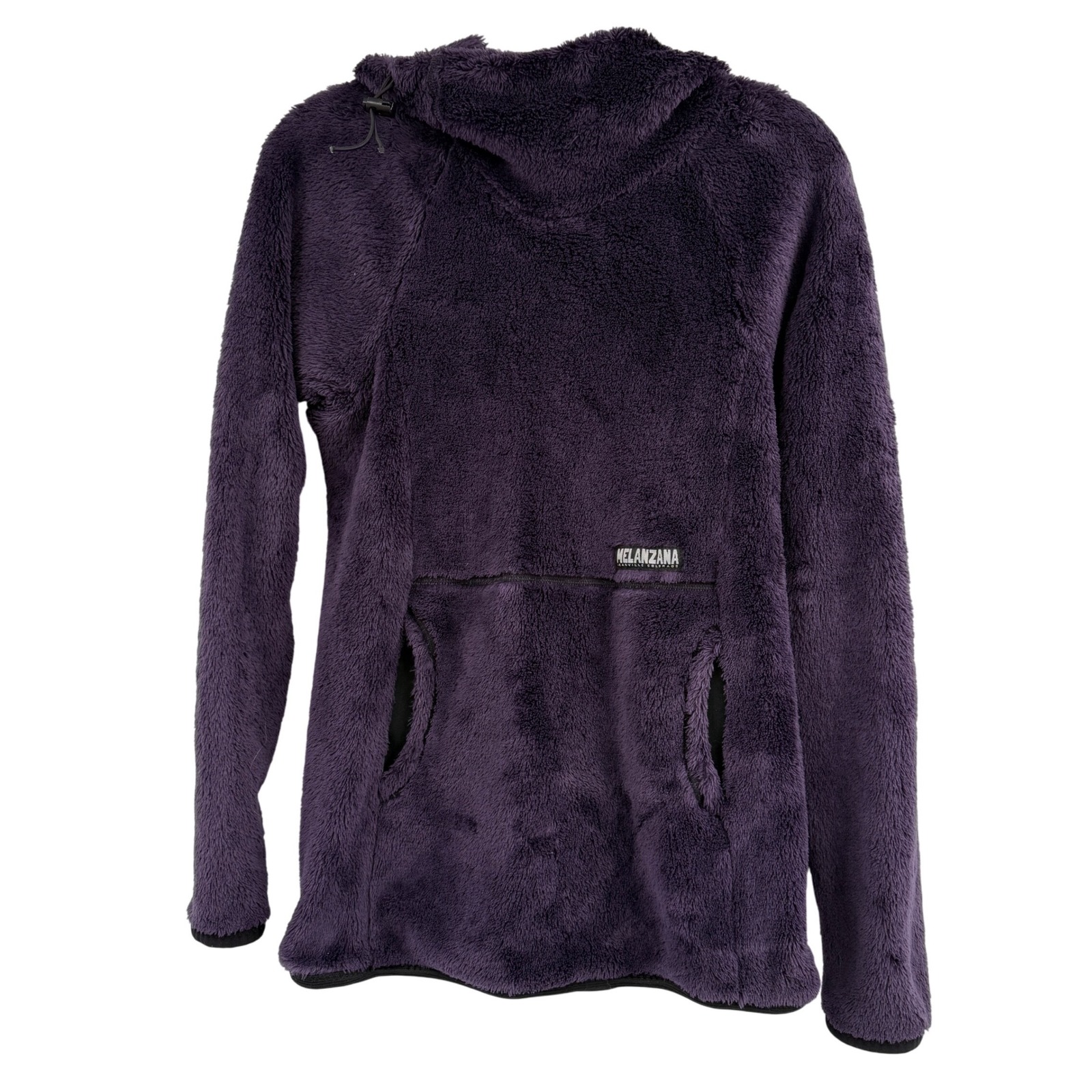 Melanzana High Loft Fleece Hoodie Pullover Womens Small Purple Made In Colorado